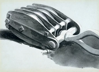 Pulley used in railway construction, 1833-38