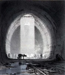 Working Shaft, Kilsby Tunnel, July 8th 1837, Engraved by the Artist