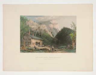 The Notch House, White Mountains, New Hampshire, Illustration for Nathaniel Parker Willis