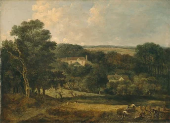 View Near Norwich With Harvesters