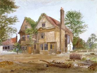 Front view of Basing Manor House, Peckham High Street, Camberwell, London