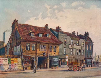 Houses on West Side of Church Street, Lambeth, Lambeth Bridge Road, London, c. 1874 1926