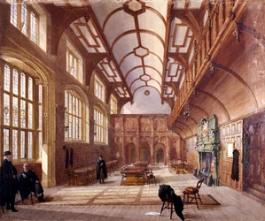 Interior of Charterhouse, London, 1885