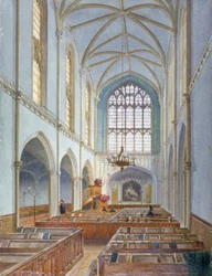 Interior View of a French Protestant Church on St Martin
