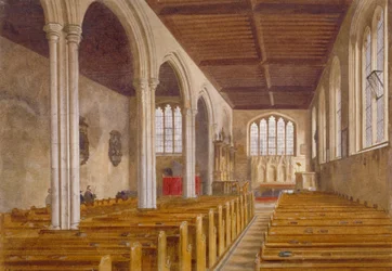 Interior view of the Chapel of St Peter ad Vincula, Tower of London, Stepney, London