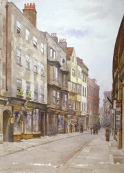 View of Hollywell Street Looking West, Westminster, London, 1882