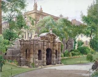 View of the south front of York Watergate, Buckingham Street, Westminster, London