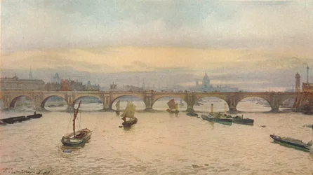 Waterloo Bridge From Charing Cross Railway Bridge