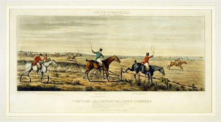 Symptoms of a Scurry, The Leicestershires, engraved by Henry Alken