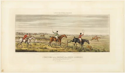 Symptoms of a Skurry, plate three from The Leicestershire Hunt