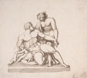 Study of a Sculptural Group: Mars, Venus and Cupid