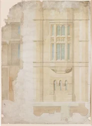 Design for Oriel Window, Holme Eden