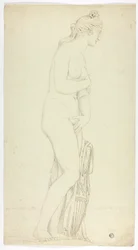Antique Statue of Standing Venus