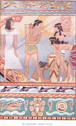 Sea Traders from Crete, Illustration from Myths of Crete and Pre-Hellenic Europe