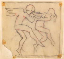 Untitled [Angels wrestling]