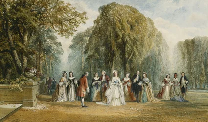The Introduction: Elegant Figures in a Garden