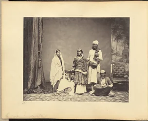 Group of Musicians and Nautch Girl