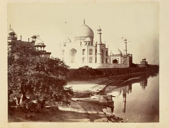 Taj Mahal from the Banks of the Yamuna River