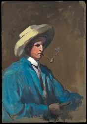 Self Portrait by Herbert Barnard John Everett BHC2683, Early 20th Century