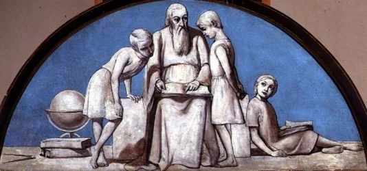 Old Age, lunette from a series of six, c.1847