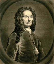 Portrait of French Mathematician Abraham de Moivre