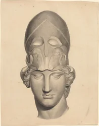 Antique Head with a Helmet