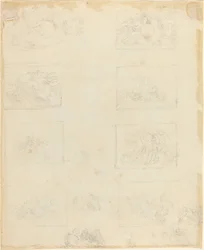 Sheet of Studies [recto and verso]