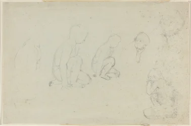 Studies of a Kneeling Boy
