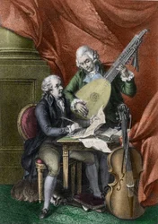 Wolfgang Amadeus Mozart and Franz Joseph Haydn