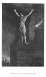 Scene from Old St Pauls by William Harrison Ainsworth