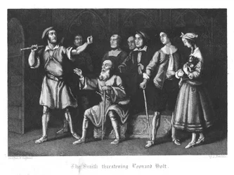 Scene from Old St Pauls by William Harrison Ainsworth