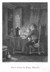 Scene from Old St Pauls by William Harrison Ainsworth