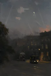 A Zeppelin raid, 8 October 1915