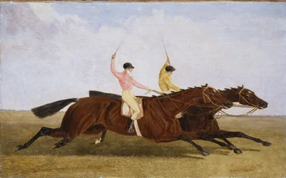 Satirist with William Scott Up Beating Coronation with John Day Up - The St. Leger 1841