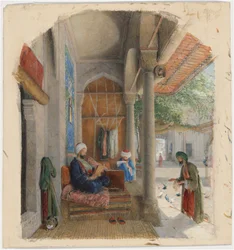 A Fakir at the Door of a Mosque, Constantinople