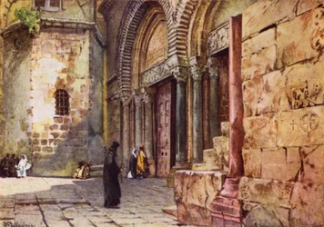 Entrance to the Church of the Holy Sepulchre