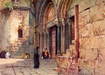 Entrance to the Church of the Holy Sepulchre