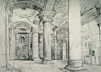 Jerusalem - The Interior of the Golden or Beautiful Gate