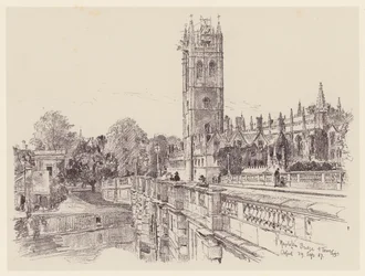 Magdalen College from the Bridge