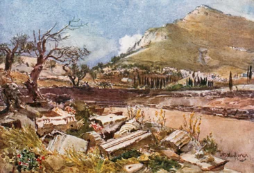Mount Ithome from the Stadion of Messene