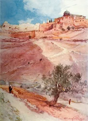 South Wall of Jerusalem from the North End of the Village of Siloam