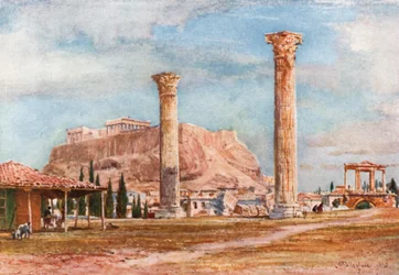 The Acropolis from the Site of the Temple of Olympian Zeus