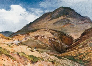 The Acropolis of Mycenae from South-West, with Mount Elias