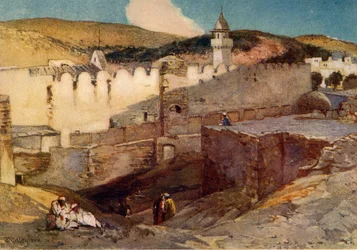 The Mosque at Hebron Over the Cave of Machpelah