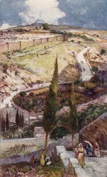 The North East end of Jerusalem and Mizpah, from the Mount of Olives