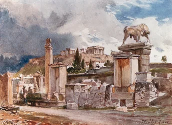 The Street of Tombs Outside the Dipylon at Athens