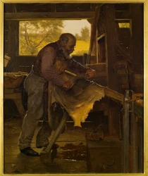 Preparing a Deer Hide, 1904