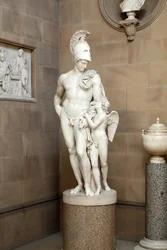 Mars restrained by Cupid