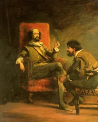 Don Quixote and Sancho Panza from Cervantes