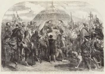 Meeting of Henry VIII and Francis I near Ardres, the Field of the Cloth of Gold